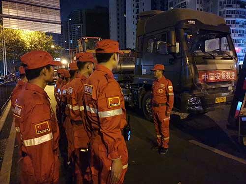 中國安能緊急處置廈門地鐵二號線呂厝路口地面塌陷險情