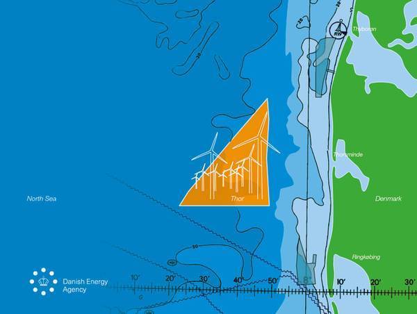 丹麥大型海上風(fēng)電項(xiàng)目Thor選址確定